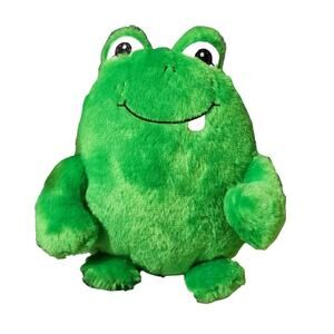 Frankie Progressive Plush Frog 9" Green Plush Stitched Sewn Eyes Tongue Out